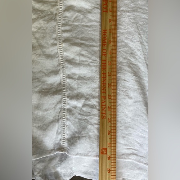 Fever Women’s Plus Size White Sleeveless Top, Handkerchief Hem, Linen; Size XXL - Picture 9 of 9